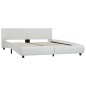 vidaXL Estructura de cama de cuero sintético blanco 180x200 cm vidaXL Estructura de cama de cuero sintético blanco 180x200 cm