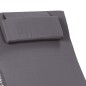 vidaXL Tumbona con cojín ratán sintético gris vidaXL Tumbona con cojín ratán sintético gris