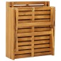 vidaXL Tumbona plegable con cojín madera maciza de acacia vidaXL Tumbona plegable con cojín madera maciza de acacia