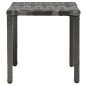vidaXL Tumbonas con mesita de ratán sintético gris antracita vidaXL Tumbonas con mesita de ratán sintético gris antracita