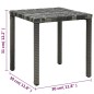 vidaXL Tumbonas con mesita de ratán sintético gris antracita vidaXL Tumbonas con mesita de ratán sintético gris antracita