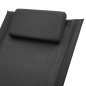 vidaXL Tumbona para niños de acero negro vidaXL Tumbona para niños de acero negro