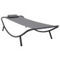 vidaXL Tumbona de acero gris 200x90 cm vidaXL Tumbona de acero gris 200x90 cm