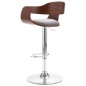 vidaXL Taburete de cocina madera contrachapada y tela gris vidaXL Taburete de cocina madera contrachapada y tela gris