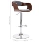 vidaXL Taburete de cocina madera contrachapada y tela gris vidaXL Taburete de cocina madera contrachapada y tela gris