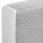 vidaXL Sofá cama de esquina tela blanco y gris 218x155x69 cm vidaXL Sofá cama de esquina tela blanco y gris 218x155x69 cm