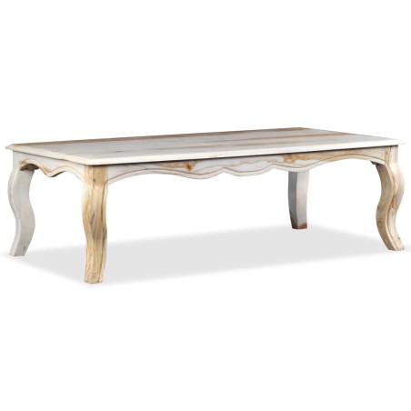 vidaXL Mesa de centro de madera maciza de sheesham 110x60x35 cm