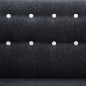vidaXL Sofá con forma de L tapizado tela gris oscuro 171,5x138x81,5 cm