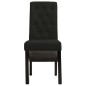 vidaXL Sillas de comedor 2 unidades de tela negra