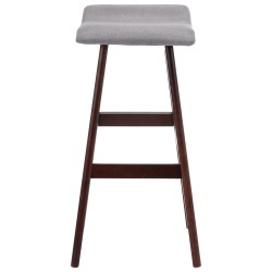 vidaXL Taburete de cocina tela gris claro