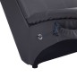vidaXL Diván de masaje con almohada de cuero sintético gris vidaXL Diván de masaje con almohada de cuero sintético gris