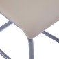 vidaXL Sillas voladizas de comedor 4 uds cuero sintético capuchino vidaXL Sillas voladizas de comedor 4 uds cuero sintético capuchino