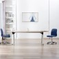 vidaXL Sillas de comedor 2 unidades tela azul vidaXL Sillas de comedor 2 unidades tela azul