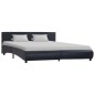 vidaXL Estructura de cama de cuero sintético negro 160x200 cm vidaXL Estructura de cama de cuero sintético negro 160x200 cm