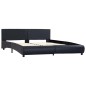 vidaXL Estructura de cama de cuero sintético negro 160x200 cm vidaXL Estructura de cama de cuero sintético negro 160x200 cm