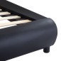 vidaXL Estructura de cama de cuero sintético negro 160x200 cm vidaXL Estructura de cama de cuero sintético negro 160x200 cm