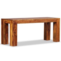 vidaXL Banco de madera maciza de sheesham 110x35x45 cm
