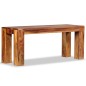 vidaXL Banco de madera maciza de sheesham 110x35x45 cm vidaXL Banco de madera maciza de sheesham 110x35x45 cm