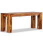 vidaXL Banco de madera maciza de sheesham 110x35x45 cm vidaXL Banco de madera maciza de sheesham 110x35x45 cm