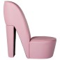vidaXL Sillón con forma de zapato de tacón cuero sintético rosa vidaXL Sillón con forma de zapato de tacón cuero sintético rosa
