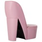 vidaXL Sillón con forma de zapato de tacón cuero sintético rosa vidaXL Sillón con forma de zapato de tacón cuero sintético rosa