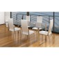 vidaXL Sillas de comedor 6 unidades cuero sintético blanco vidaXL Sillas de comedor 6 unidades cuero sintético blanco