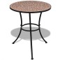 vidaXL Set de mesa y sillas de jardín 3 piezas con mosaico terracota vidaXL Set de mesa y sillas de jardín 3 piezas con mosaico terracota