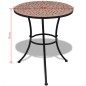 vidaXL Set de mesa y sillas de jardín 3 piezas con mosaico terracota vidaXL Set de mesa y sillas de jardín 3 piezas con mosaico terracota
