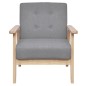 vidaXL Conjunto de sofás 2 piezas tela gris claro vidaXL Conjunto de sofás 2 piezas tela gris claro