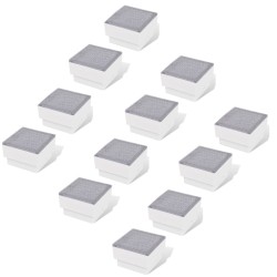 vidaXL Focos empotrables LED 12 uds 100x100x68 mm