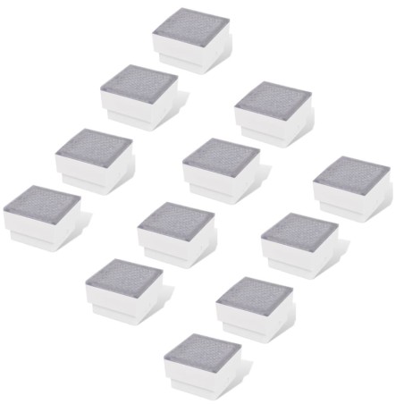 vidaXL Focos empotrables LED 12 uds 100x100x68 mm