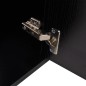 vidaXL Conjunto de muebles de baño con lavabo y grifo 11 piezas negro vidaXL Conjunto de muebles de baño con lavabo y grifo 11 piezas negro