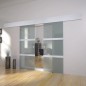 vidaXL Puerta corredera doble de vidrio vidaXL Puerta corredera doble de vidrio