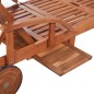 vidaXL Tumbonas 2 unidades y mesita madera maciza de acacia 