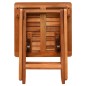 vidaXL Tumbonas 2 unidades y mesita madera maciza de acacia 