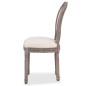 vidaXL Sillas de comedor 6 unidades tela color crema vidaXL Sillas de comedor 6 unidades tela color crema
