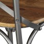 vidaXL Sillas de comedor 4 uds. madera de mango respaldo acero cruzado vidaXL Sillas de comedor 4 uds. madera de mango respaldo acero cruzado