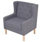 vidaXL Conjunto de sofás 2 piezas tela gris vidaXL Conjunto de sofás 2 piezas tela gris
