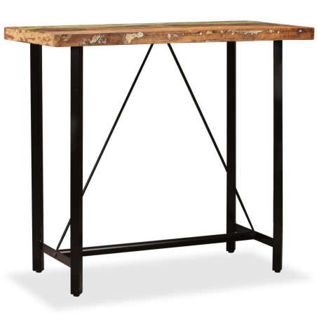 vidaXL Set de muebles de bar 5 piezas madera maciza reciclada
