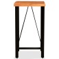 vidaXL Mesa y taburetes bar madera maciza acacia cuero real y lona vidaXL Mesa y taburetes bar madera maciza acacia cuero real y lona