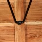 vidaXL Mesa y taburetes bar madera maciza acacia cuero real y lona vidaXL Mesa y taburetes bar madera maciza acacia cuero real y lona