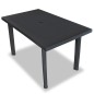 vidaXL Set de comedor de jardín 5 piezas plástico gris antracita