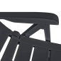 vidaXL Set de comedor de jardín 5 piezas plástico gris antracita