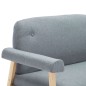 vidaXL Juego de sofás para 3 personas 2 unidades tela gris claro vidaXL Juego de sofás para 3 personas 2 unidades tela gris claro