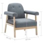 vidaXL Juego de sofás para 3 personas 2 unidades tela gris claro vidaXL Juego de sofás para 3 personas 2 unidades tela gris claro