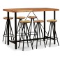 vidaXL Set de muebles de bar 7 piezas madera de acacia y reciclada vidaXL Set de muebles de bar 7 piezas madera de acacia y reciclada