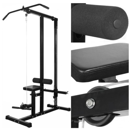vidaXL Máquina de musculación con discos de peso 40 kg