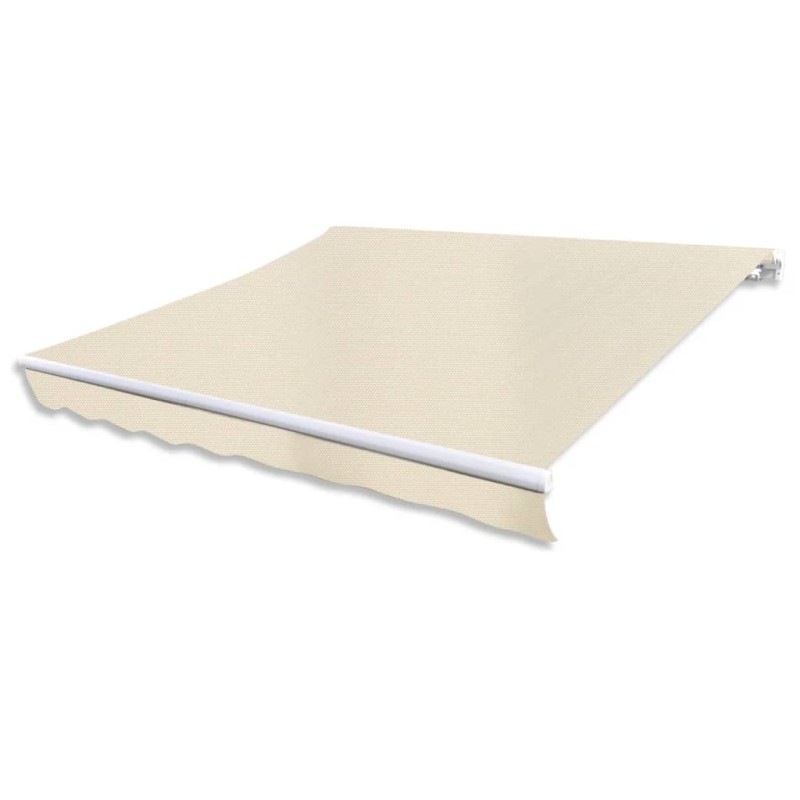 vidaXL Toldo plegable de operación manual 300 cm crema vidaXL Toldo plegable de operación manual 300 cm crema