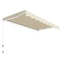 vidaXL Toldo plegable de operación manual 300 cm crema vidaXL Toldo plegable de operación manual 300 cm crema