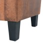 vidaXL Conjunto de sofás 2 piezas ante artificial marrón vidaXL Conjunto de sofás 2 piezas ante artificial marrón